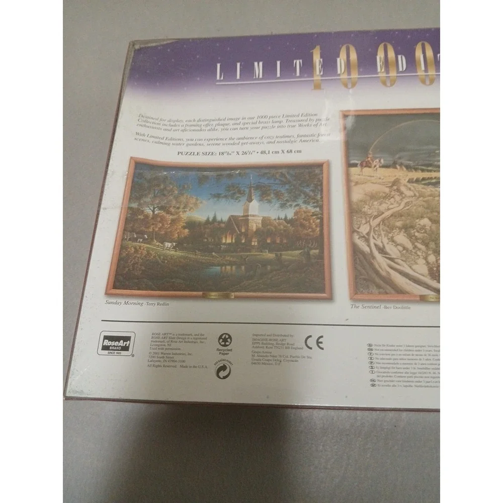 NEW SEALED RoseArt Erin Dertner Cozy Puzzle 97179 POETIC TEA TIME 1000 PCS